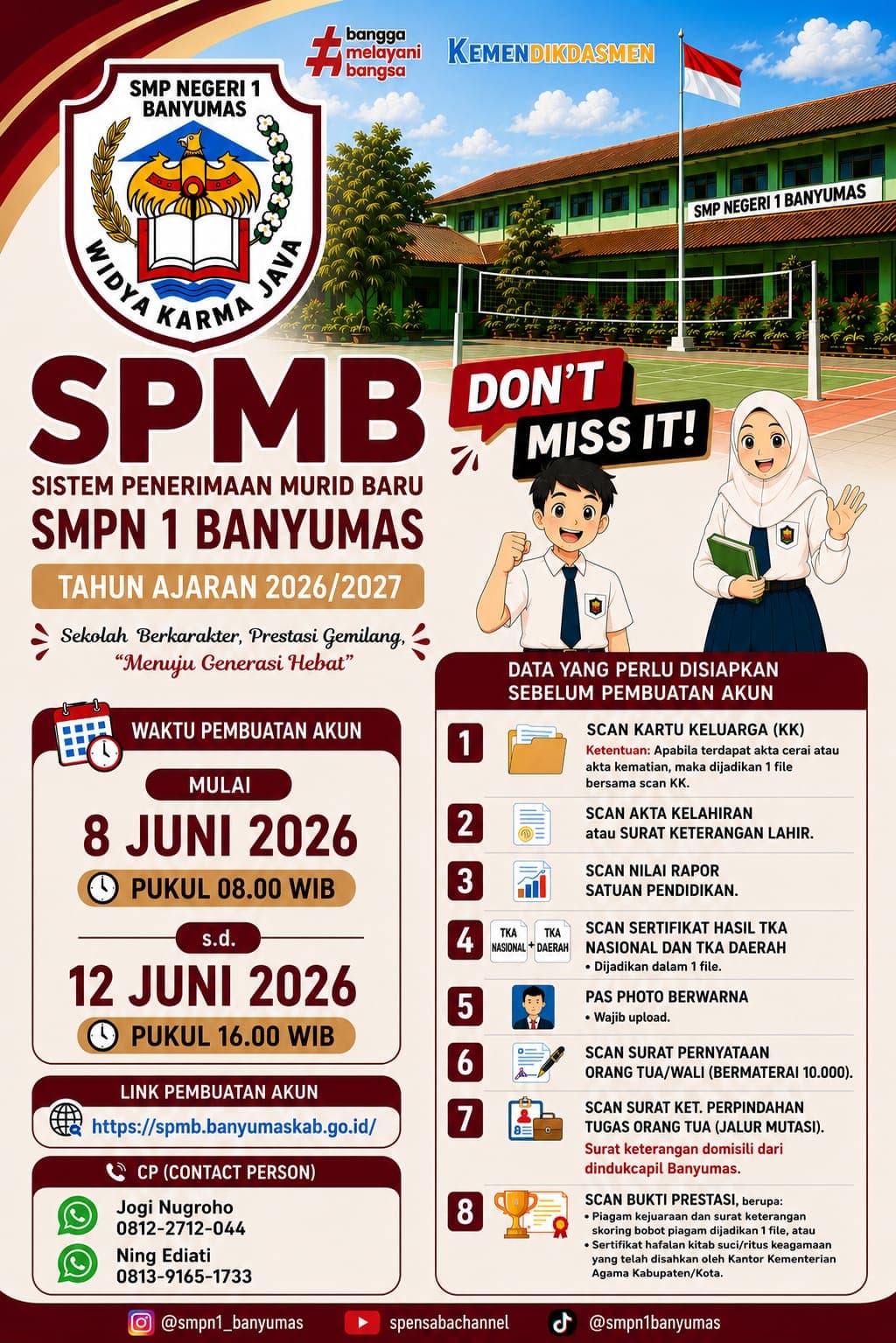 Alur dan Jadwal SPMB 2026/2027